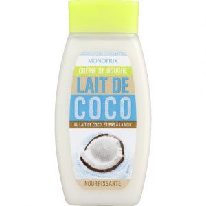 Monoprix Cr&egrave;me de douche nourrissante lait de coco - Le flacon de 250ml