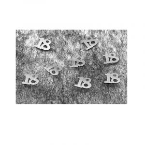 Hobi Confettis de table 18 argent&eacute;s 10 gr Taille Unique