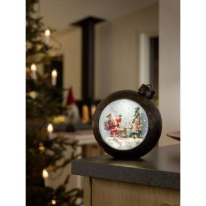 Image de Konstsmide Boule LED Père Noël et enfants, avec eau