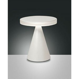 Lumiere Fabas Luce Lighting - Fabas Luce Neutra Lampe de Table led Intégrée Verre Blanc