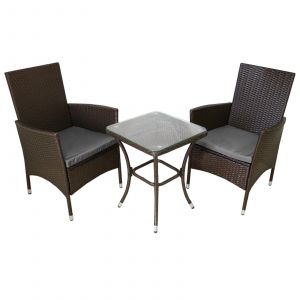 Jardí Set Bistro Rotin Marron Jardi