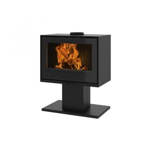 Image de Godin Poêle à bois 10kw noir 411202ANTH