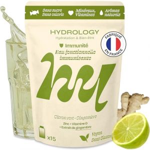 Pastille d’hydratation goût citron vert gingembre Immunité - HYDROLOGY