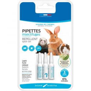Image de Animallparadise 3 Pipettes Insectifuges Lapins, Furets Et Cobayes Neuf