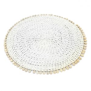 Set de table coquillage blanc - D.38 cm