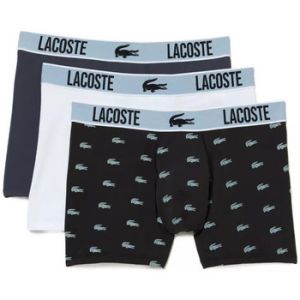 Lacoste Boxer Homme - Lot de 3, Noir/Graphite-blanc, XS