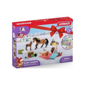 Schleich Calendrier de l avent Noel 2023 equestre Chevaux pour Horse Club Equitation Figurines Animaux et Accessoires Set Jouets e