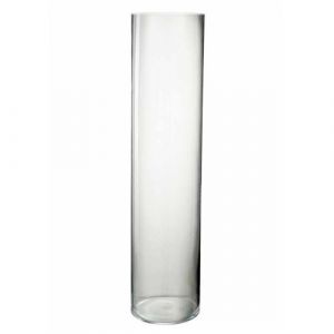 Vase Design en Verre Buis 68cm Transparent