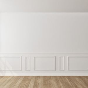 Kit moulure décor 2 - 310 à 400cm - Moulure murale bois 100%FSC pour soubassement