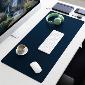 Sous-main Nero Similicuir Bleu 90 x 43 cm