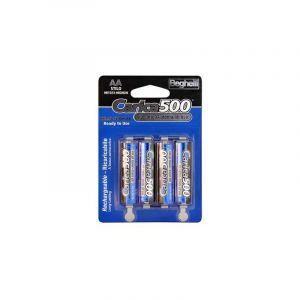 Beghelli Batteries rechargeables prêtes à l'emploi 4pcs Standard AA - 1500mAh Carica500