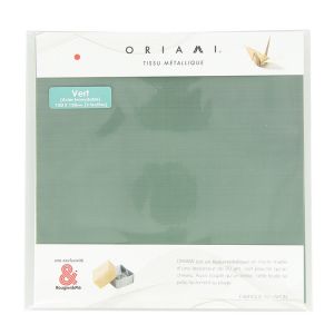 Feuille en métal Origami 15 x 15 cm Vert 3 pcs