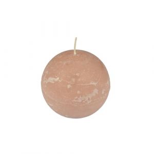 Homéa, Bougie Boule D7,5 x H7 cm Rustique Coloris Taupe