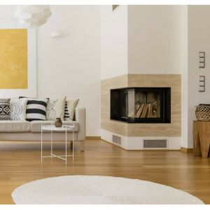 Azura home design Insert de cheminée 45 B CG d150 44 CM 6kW