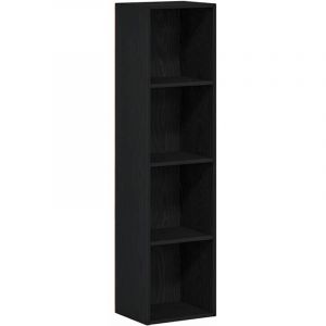VidaXL Bibliothèque Chêne noir 36 x 30 x 143 cm Bois d'ingénierie