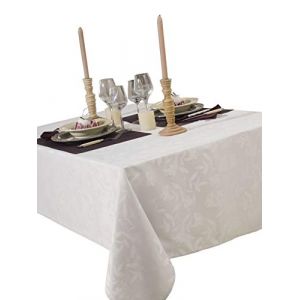 Calitex Nappe Damassée Ombra blanc 150x200 cm