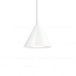 Louis Poulsen Suspension Keglen LED / Ø 17,5 cm - Aluminium blanc en métal