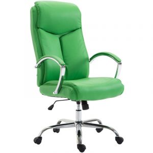 CLP Fauteuil de bureau XL Vaud similicuir vert