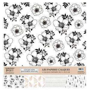 Florilèges Design Histoires d'hiver Kit papier calque