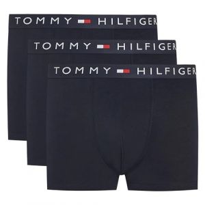 Tommy Hilfiger Homme Boxer Lot de 3 Slip Sous-Vêtement, Bleu (Des Sky/Des Sky/Des Sky), L