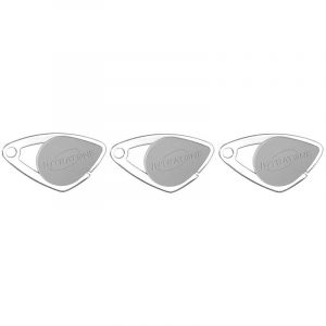 Lot de 3 badges électroniques Intratone Gris - Badges Mifare en inox 08-0102 + 1 porte-clés Domobip