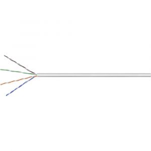 Goobay C&acirc;ble r&eacute;seau CAT 5e U/UTP 68941 4 x 2 x 0.12 mm&sup2; gris 100 m