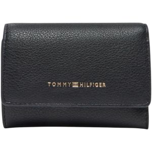 Tommy Hilfiger Portefeuille Femme Logotape Trifold Petit, Bleu (Space Blue Corp), Taille Unique