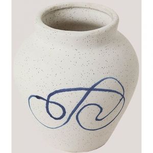 Vase en céramique Galtt SKLUM Blanc 15 cm