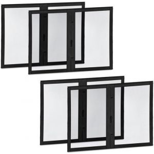 VONROC Parois lat&eacute;rales avec moustiquaire - Pour tente de r&eacute;ception PT501XX - Protection UV 50+ - Noir