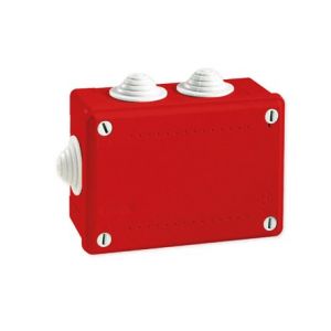 Iboco Lot de 50 boîtes de dérivation étanche Pico 120x80 Prof. 50 rouge à tétines IP55 960°C