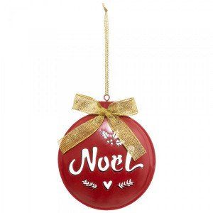 Suspension de f&ecirc;te Rond No&euml;l Rouge