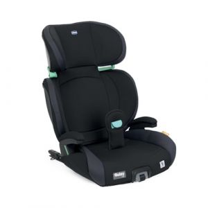 Chicco Quizy i-Size, siège auto pour enfant 3-12 ans (100-150 cm), Poids 15-36 Kg, Groupe 1/2/3, Avec le système Isofix, inclinable, réglable en hauteur, avec accoudoirs rembourrés, Noir