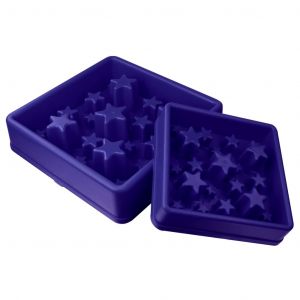 EAT SLOW LIVE LONGER Mangeoire lente Bleu L