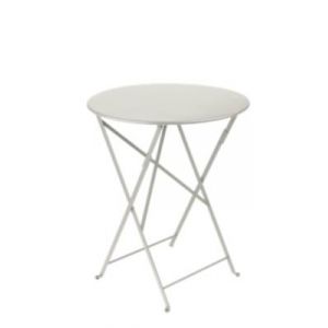Fermob Table de jardin en métal Bistro ø60 cm gris argile