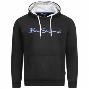 Ben Sherman Casual Hommes Sweat à capuche 0067810-NOIR