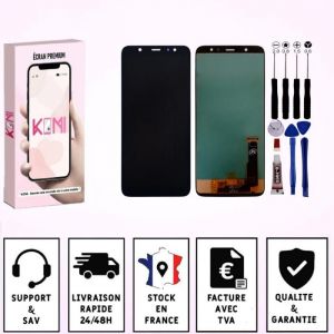 ECRAN POUR SAMSUNG A6 PLUS A605F A605FN A605G LCD NOIR +OUTILS - LCD / Noir / Avec Kit Outils