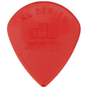 Dunlop Nylon Jazz III XL lot de 24 m&eacute;diators rouges