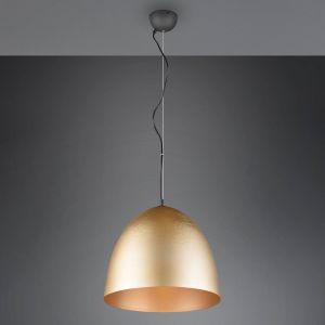 Reality Leuchten Suspension Tilda, &agrave; une lampe, laiton, &Oslash; 40 cm