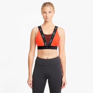 Puma Brassière High Impact Fast Launch Orange - Taille XS
