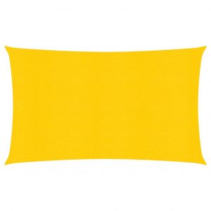 VidaXL Voile d'ombrage 160 g/m² Jaune 2,5x5 m PEHD