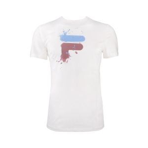 FILA Nevio T-shirt Hommes - Blanc, Multicouleur