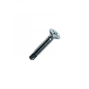 Scell-it 250 vis autoperceuses, tête fraisée, acier zingué blanc - PH3 - 6,3 x 50 mm