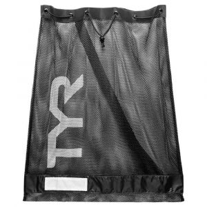 TYR Mesh Equipment Sac, noir Sacs à dos & Sacoches natation