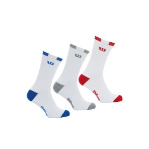 Wilson Lot de 3 paires de chaussettes mi-hautes homme Lifestyle