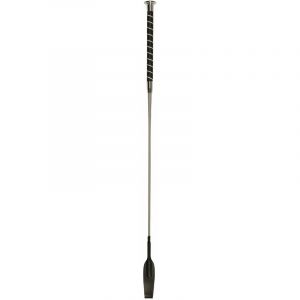 Kerbl Cravache d'obstacle argentée, 65 cm