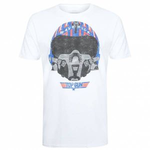 TOP GUN Helmet Hommes T-shirt POMTS503WHT