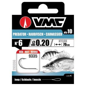 Vmc Perfect Zander hameçon singulaire rouge pour sandre, taille:2