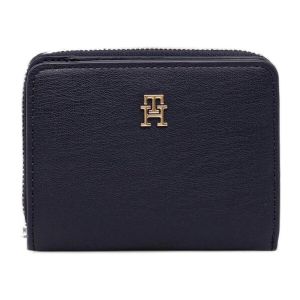 Tommy Hilfiger Portefeuille TH ICON MED ZA FLAP Noir - Taille Unique