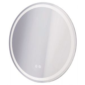 Miroir Éclairant LOU - Bords effet givré - Ø60 cm