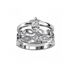 Bague Solar MYC-Paris DR0341-S - Argent&eacute; Et Cristal